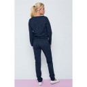 SWEAT SUIT DARK BLUE WITH WHITE ORNAMENT