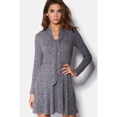 DRESS "INTENZO" GREY MELANGE