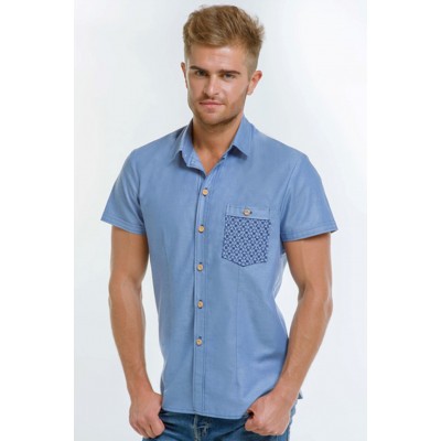 MEN'S SHIRT BLUE