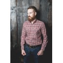 CHECKED SHIRT IN BROWN & RED