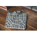 CHECKED SHIRT KHAKI-COLORED