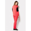 TAILORED STRETCH SWEAT SUIT RED & BLACK