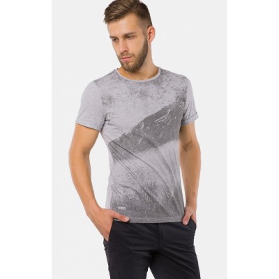 T-SHIRT GREY WITH PRINT