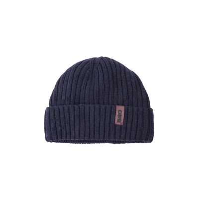 DARK BLUE WOOL BEANIE