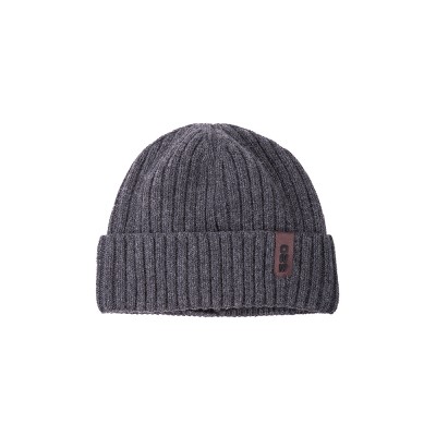 BEANIE WOOL DARK GREY