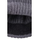 BEANIE WOOL DARK GREY