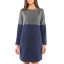 DRESS "THE ONE YOU LOVE" GREY & BLUE