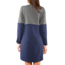 DRESS "THE ONE YOU LOVE" GREY & BLUE