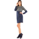 DRESS "THE ONE YOU LOVE" GREY & BLUE