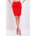 PENCIL SKIRT "SUPERPOWER" RED