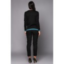 JUMPER BLACK & TURQUOISE  