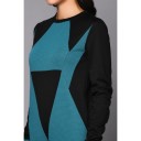 JUMPER BLACK & TURQUOISE  