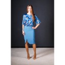 PENCIL SKIRT SKY BLUE